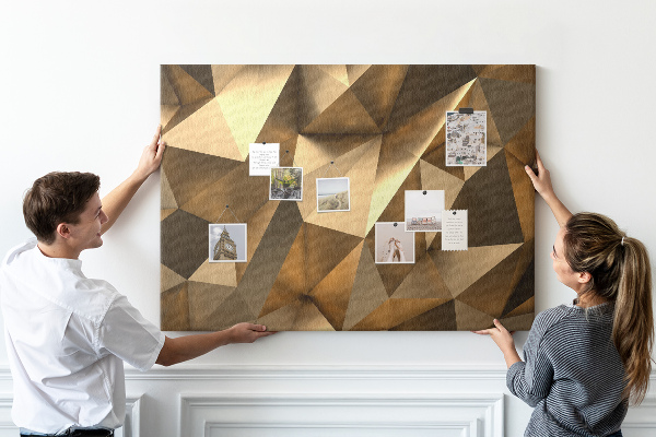 Cork board Triangles abstraction