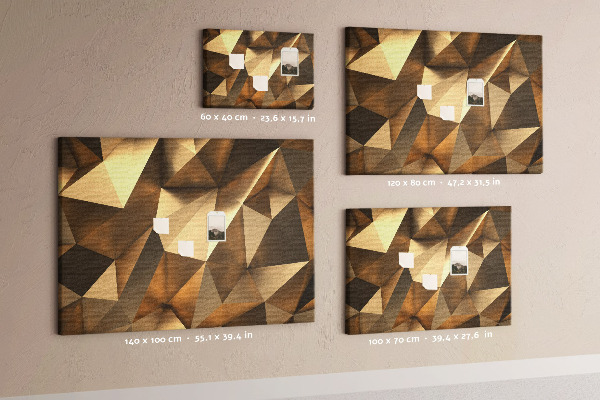 Cork board Triangles abstraction