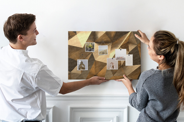 Cork board Triangles abstraction