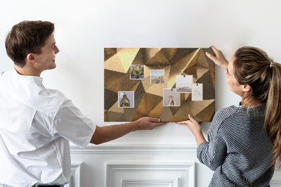 Cork board Triangles abstraction