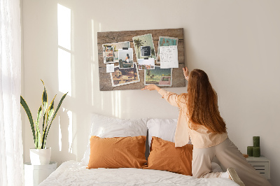 Cork display board Polaroid photos