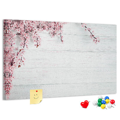 Cork display board Spring flowers