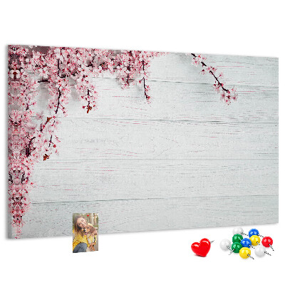 Cork display board Spring flowers