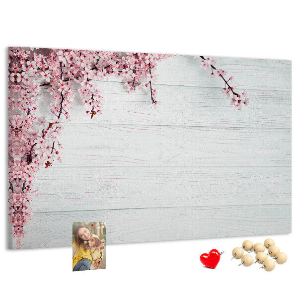Cork display board Spring flowers
