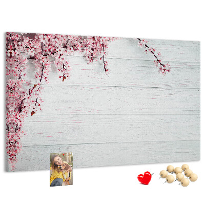 Cork display board Spring flowers