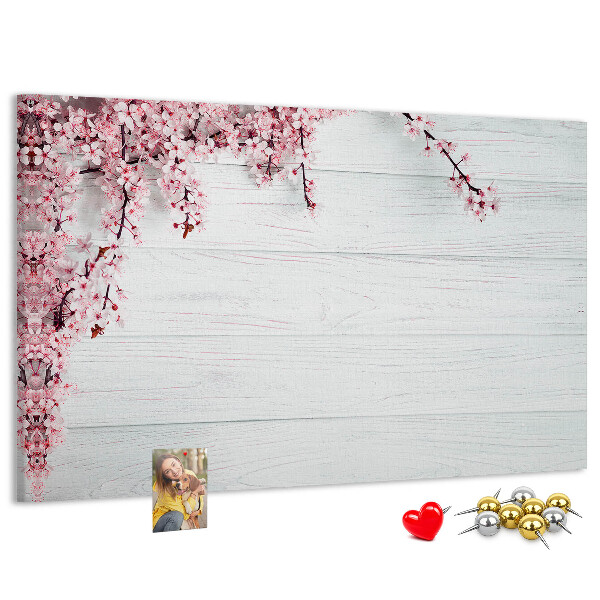 Cork display board Spring flowers