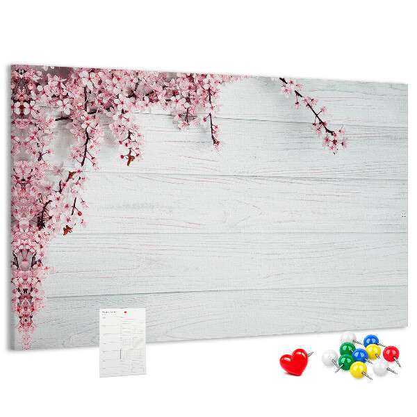 Cork display board Spring flowers