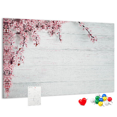 Cork display board Spring flowers