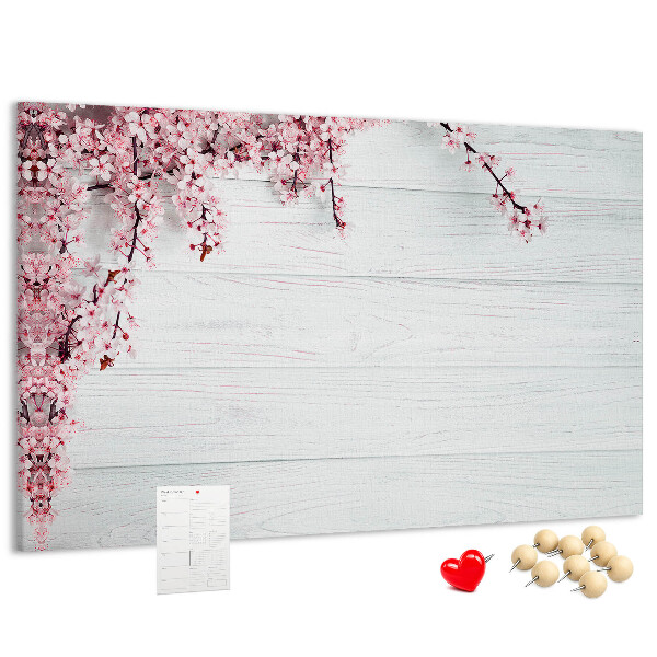 Cork display board Spring flowers