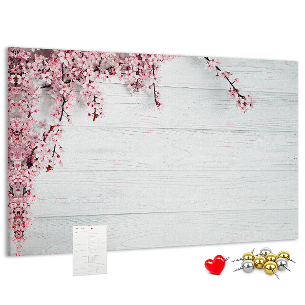 Cork display board Spring flowers
