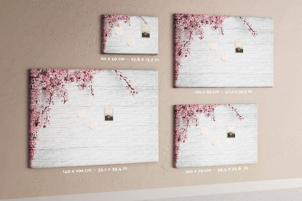 Cork display board Spring flowers