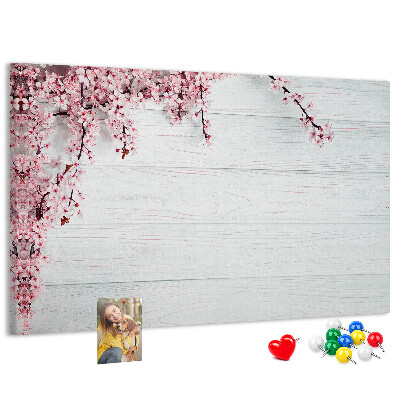 Cork display board Spring flowers