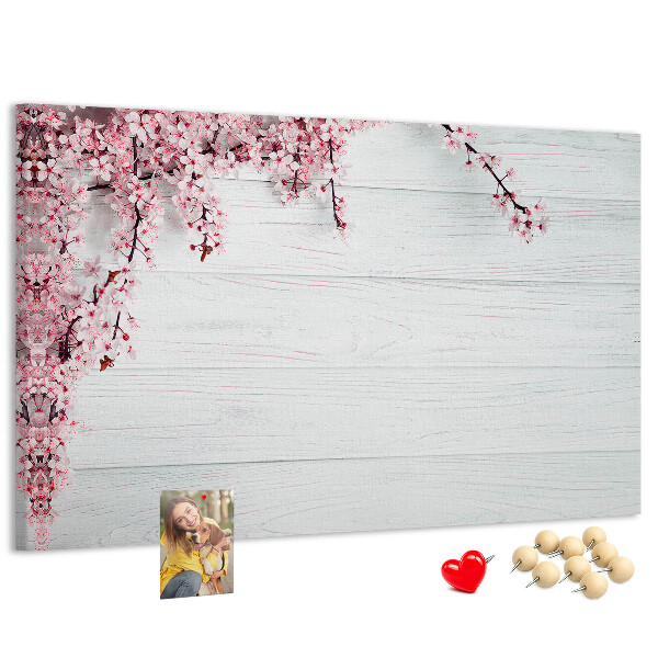 Cork display board Spring flowers