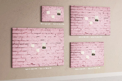 Cork memo board Bricks wall