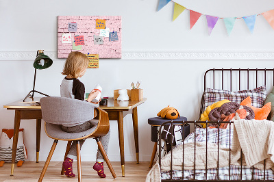 Cork memo board Bricks wall