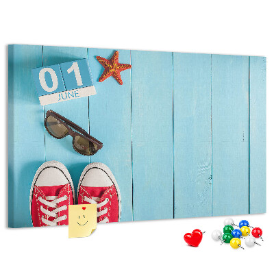 Cork display board First day of summer