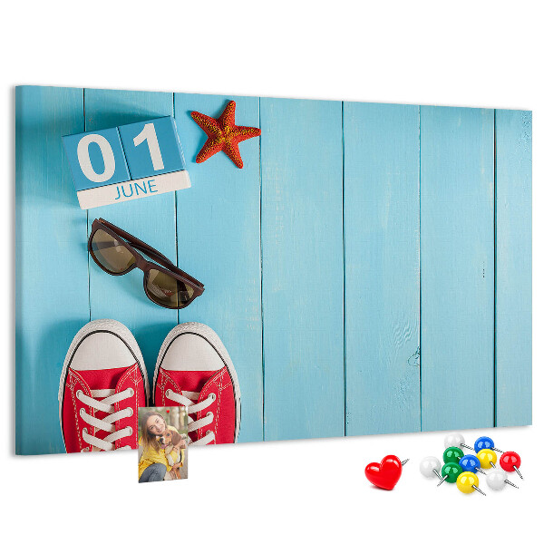 Cork display board First day of summer