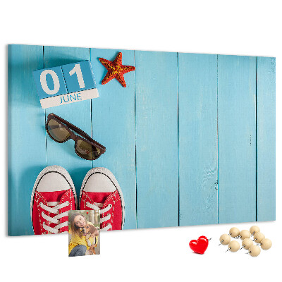 Cork display board First day of summer