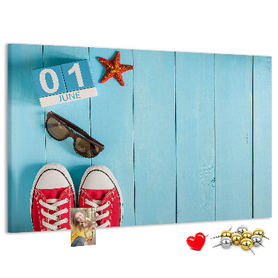 Cork display board First day of summer
