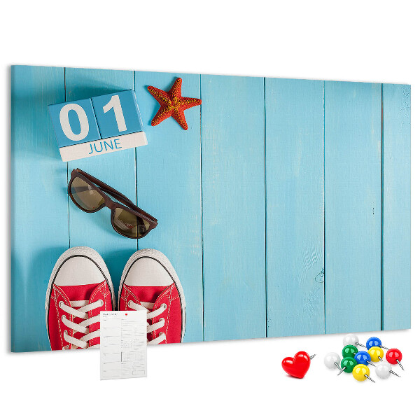 Cork display board First day of summer