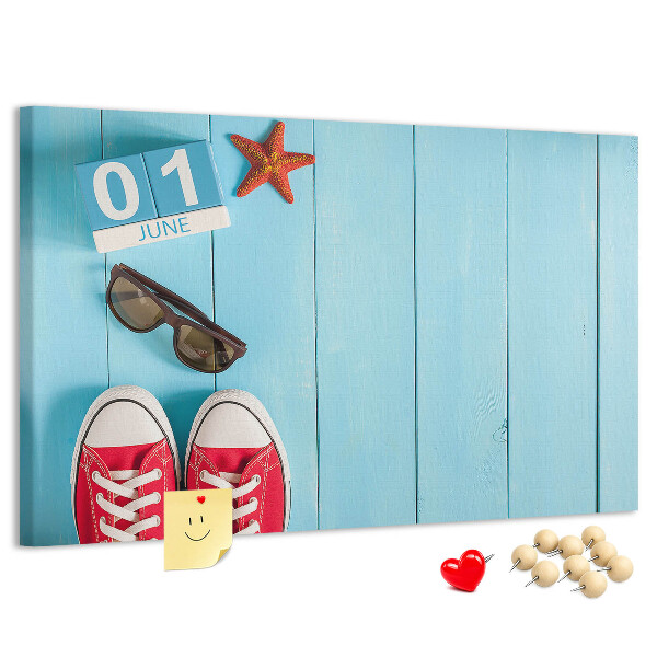Cork display board First day of summer