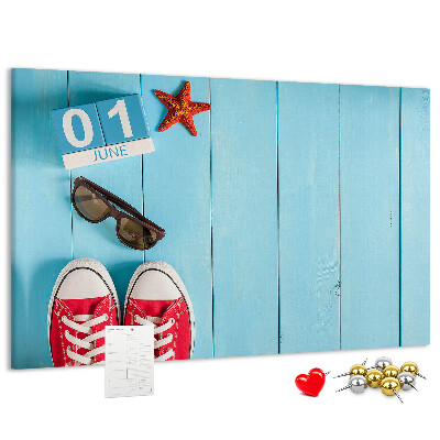 Cork display board First day of summer