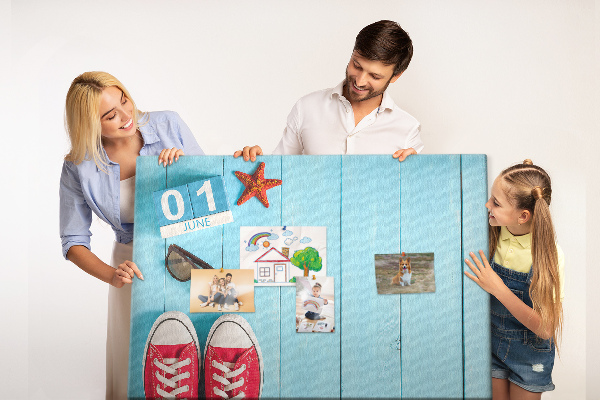 Cork display board First day of summer