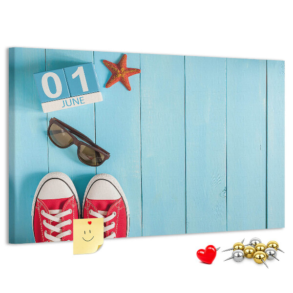 Cork display board First day of summer