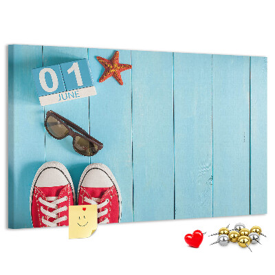 Cork display board First day of summer