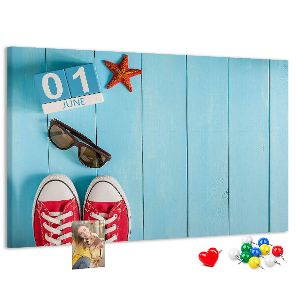 Cork display board First day of summer