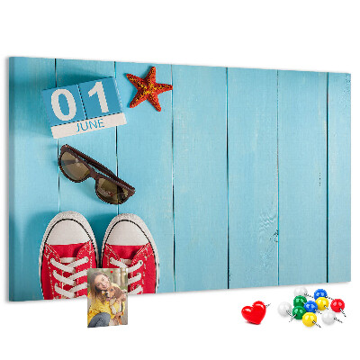 Cork display board First day of summer