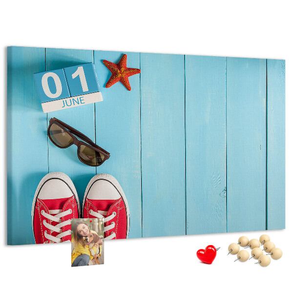 Cork display board First day of summer