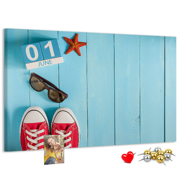 Cork display board First day of summer