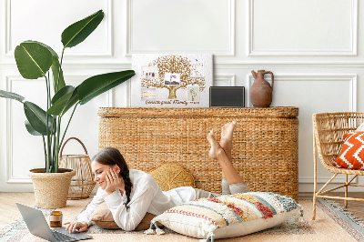 Cork memo board Old family tree