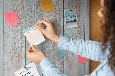 Cork display board Pastel wood
