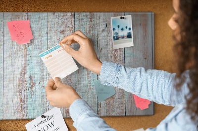 Cork display board Pastel wood