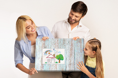 Cork display board Pastel wood