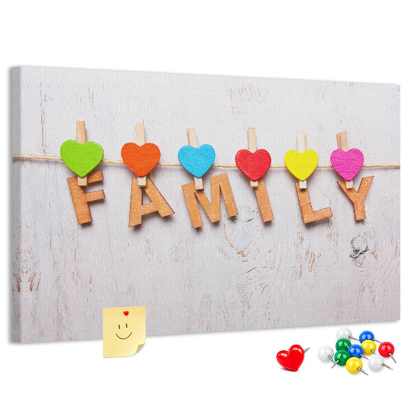 with family lettering