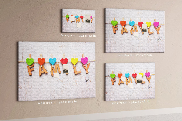 Cork board Family lettering