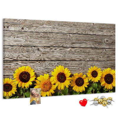 Cork display board Sunflowers