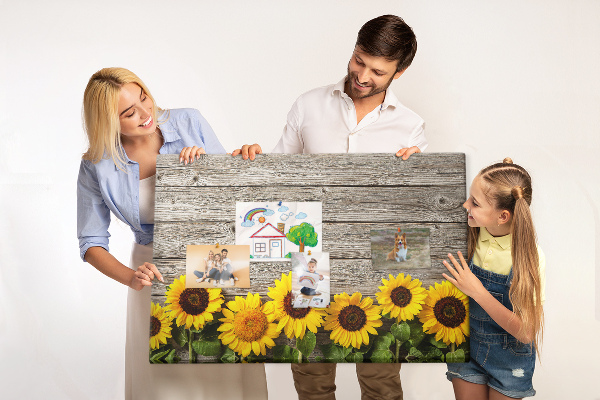 Cork display board Sunflowers