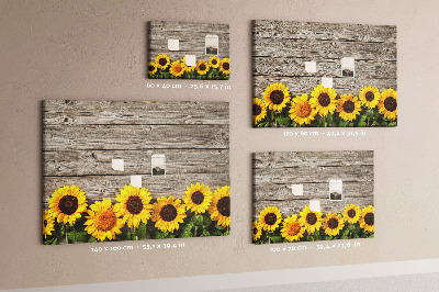 Cork display board Sunflowers