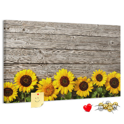 Cork display board Sunflowers