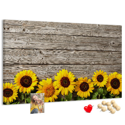 Cork display board Sunflowers