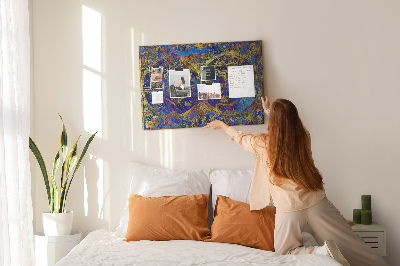 Cork board Atlas map