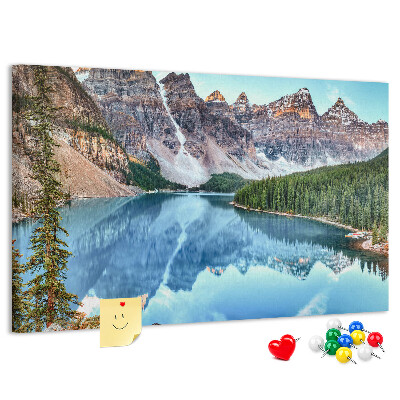 Cork display board Mountain landscape