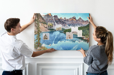 Cork display board Mountain landscape