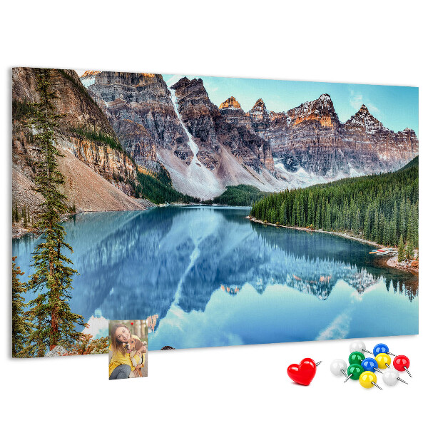 Cork display board Mountain landscape