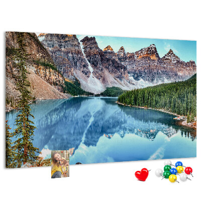 Cork display board Mountain landscape