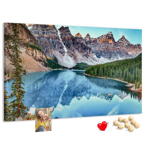 Cork display board Mountain landscape